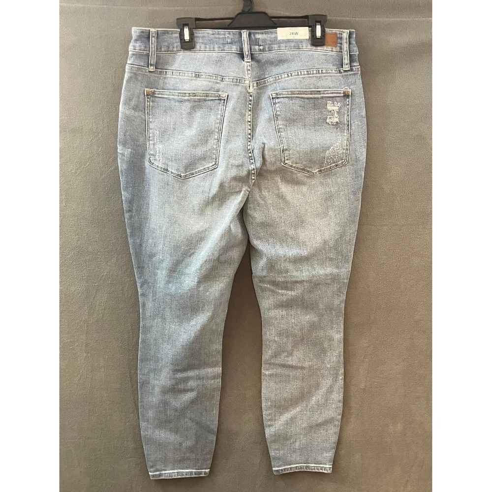 NWT Judy Blue Womens High Waist Distressed Skinny Jeans Light Blue Plus Size 20W - Picture 6 of 10